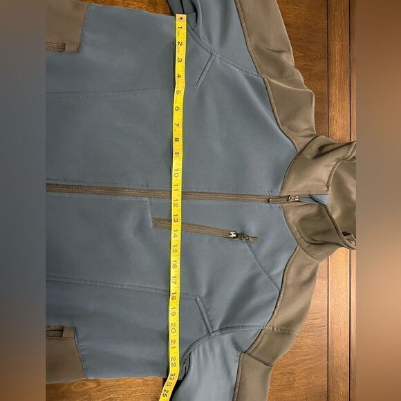 Glacier Shield Men’s Large Blue/Gray Softshell Jacket - Picture 5 of 8